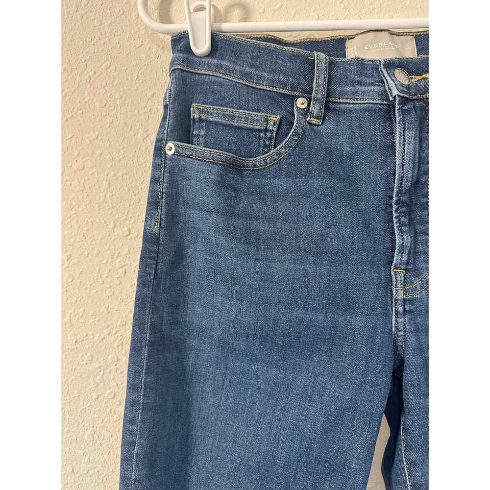 Everlane The Kick Crop Blue Jeans Womens 28 Reg Stretch Denim - Picture 2 of 9